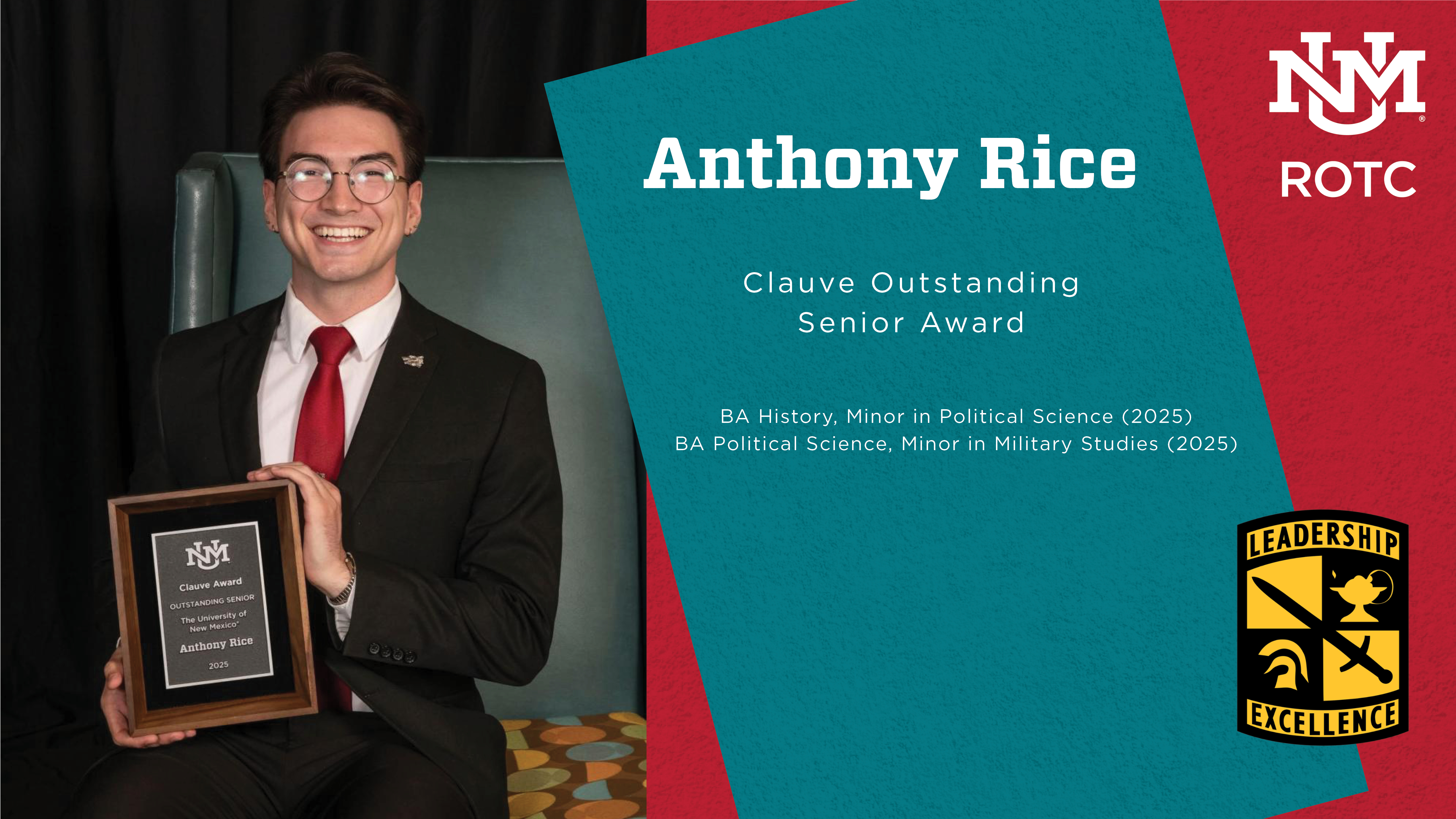 2025 Clauve Outstanding Senior Award | Anthony Rice